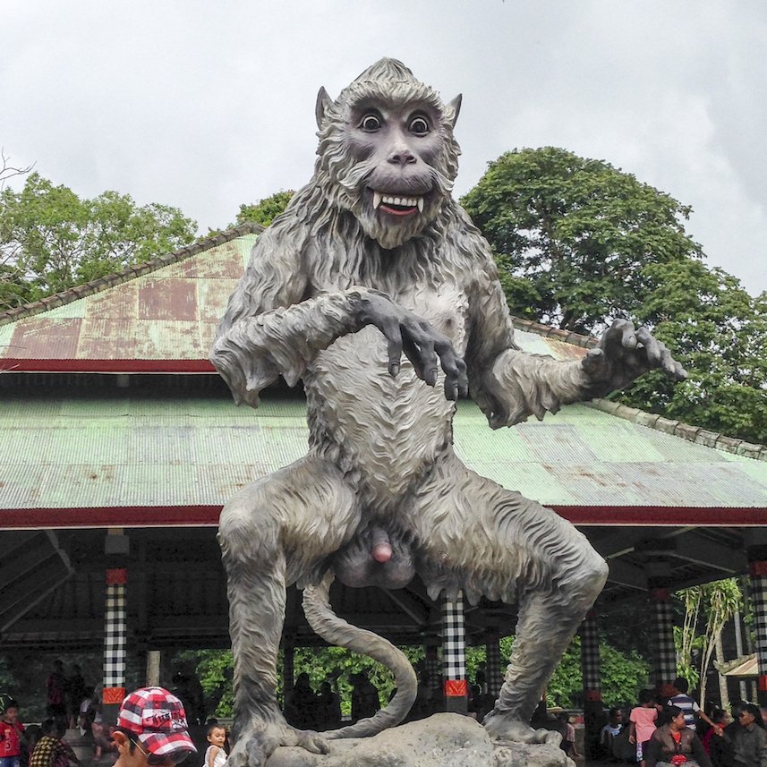 Monkey Statue Alas Kedaton Bali