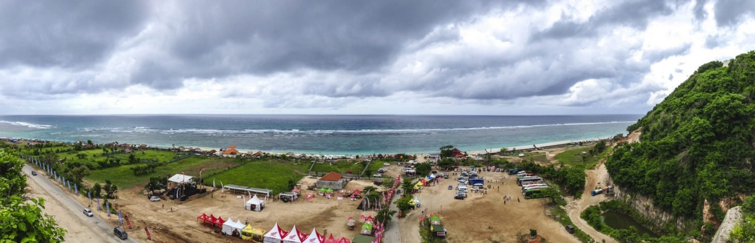 Panorama of Pandawa Beach Bali