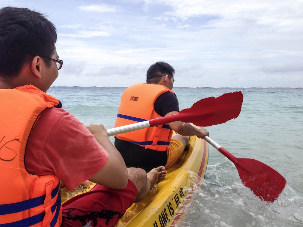 Kayaking at Pandawa Beach Bali