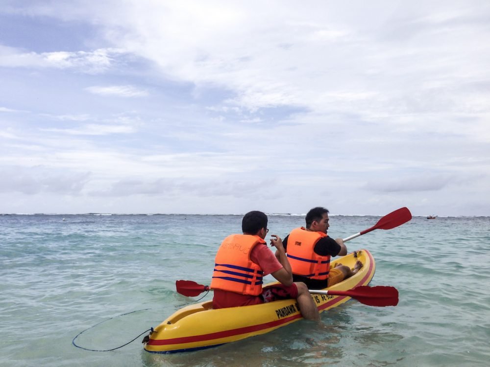 Kayaking at Pandawa Beach