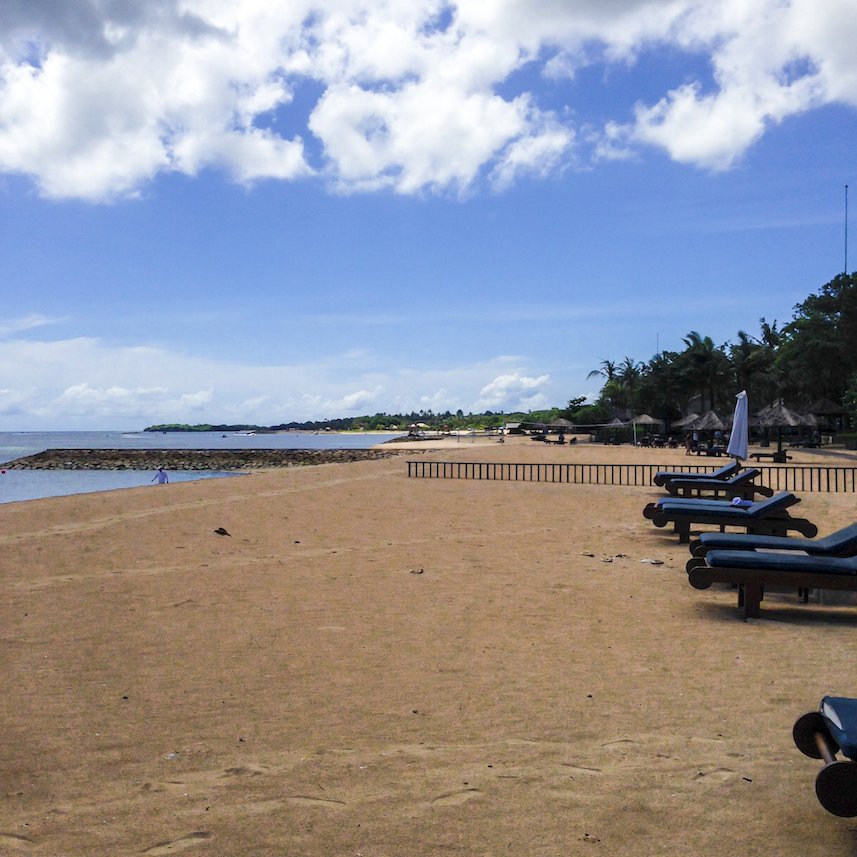 Beach Area at Conrad Hotel