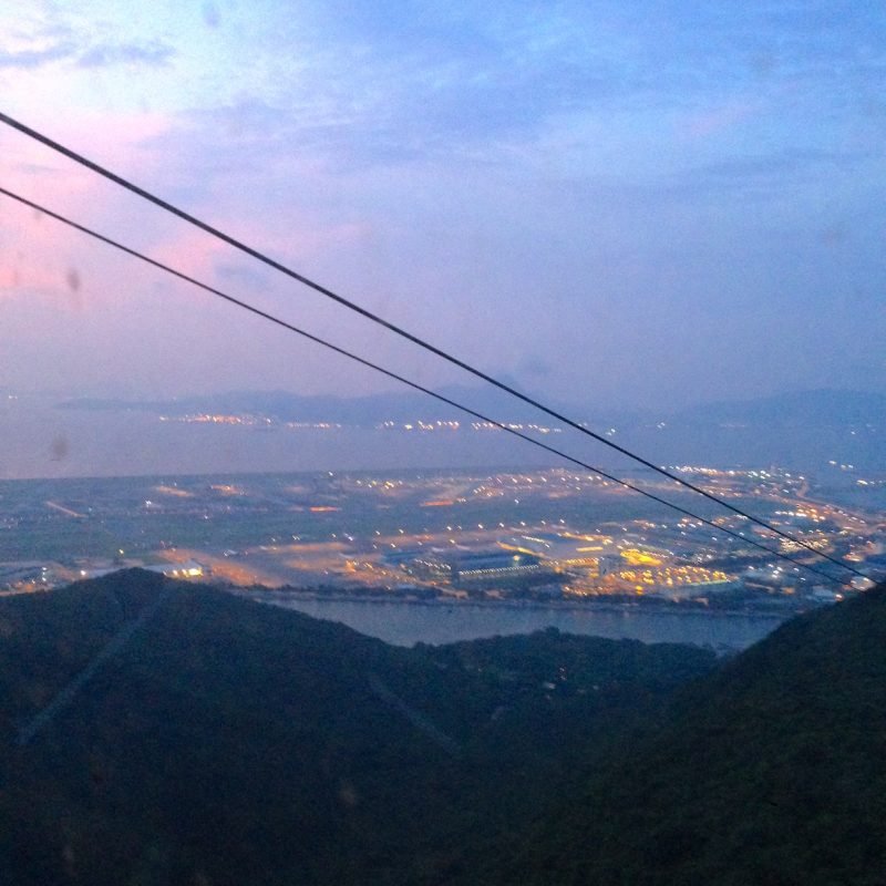 Ngong Ping 360_sunset city view