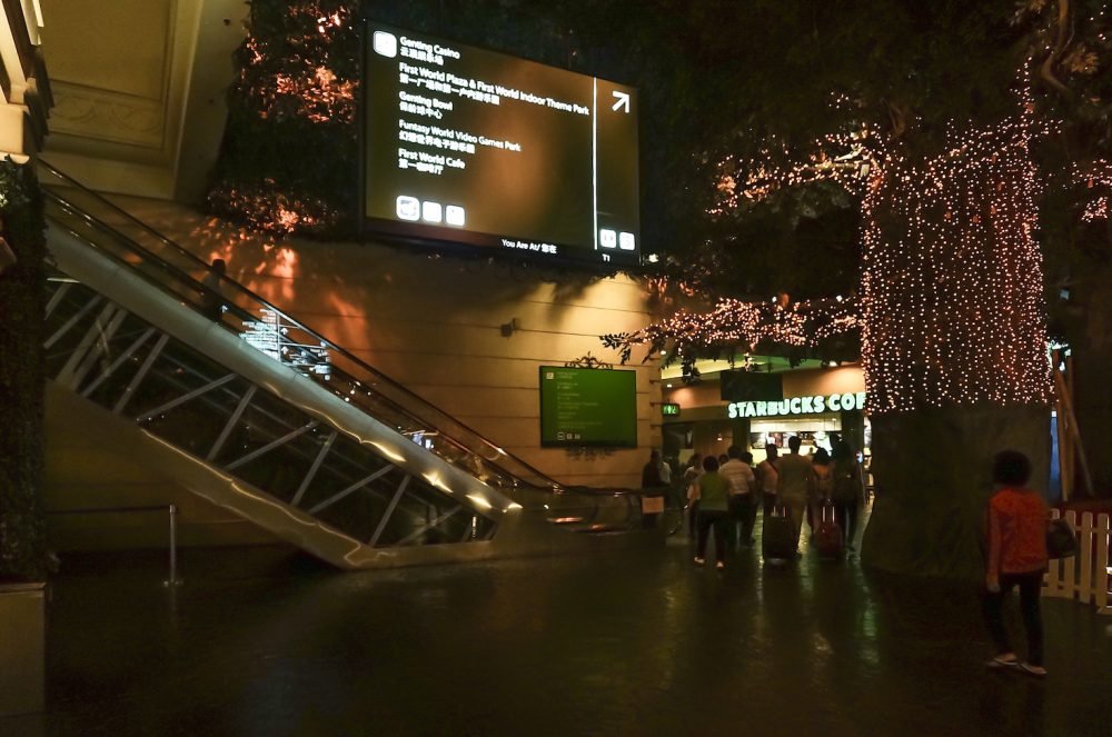 Sign information in the lobby area