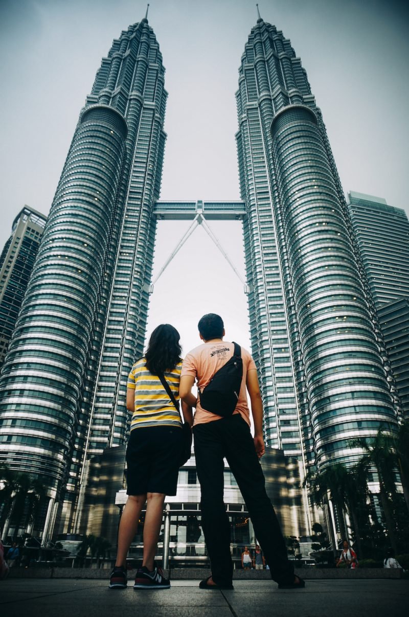 Classic pose at Petronas