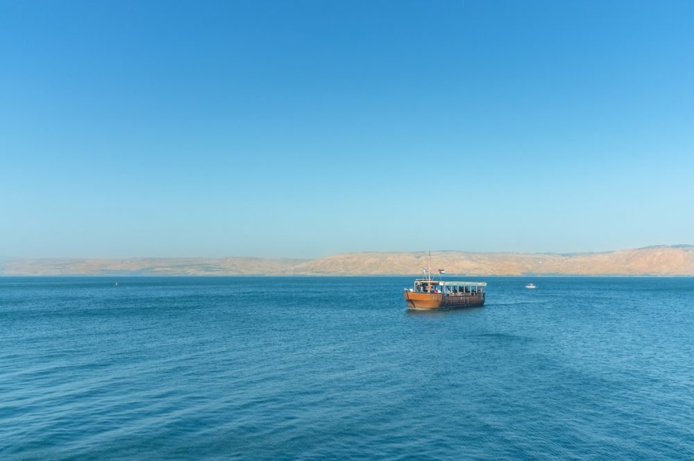 Worship boat at the Sea of Galilee