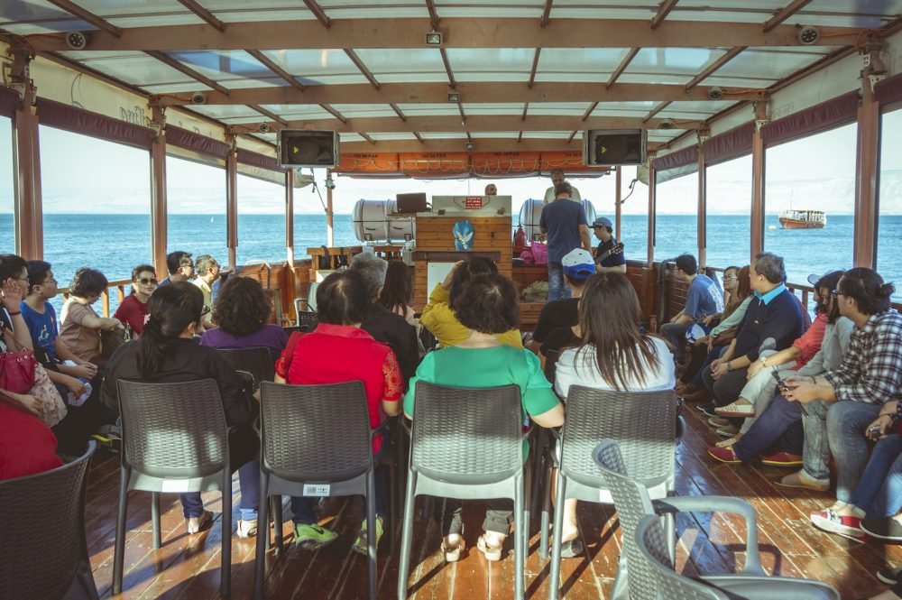 Session on a Worship Boat on The Sea of Galilee