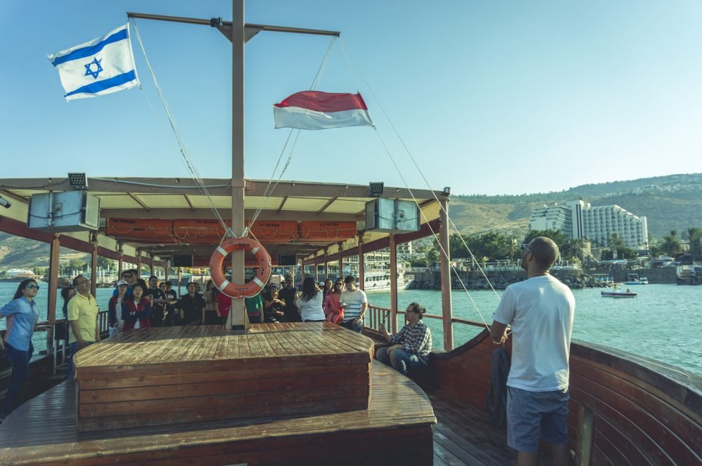 Opening ceremony at the worship boat