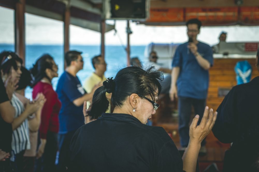 Worship boat Sea of Galilee