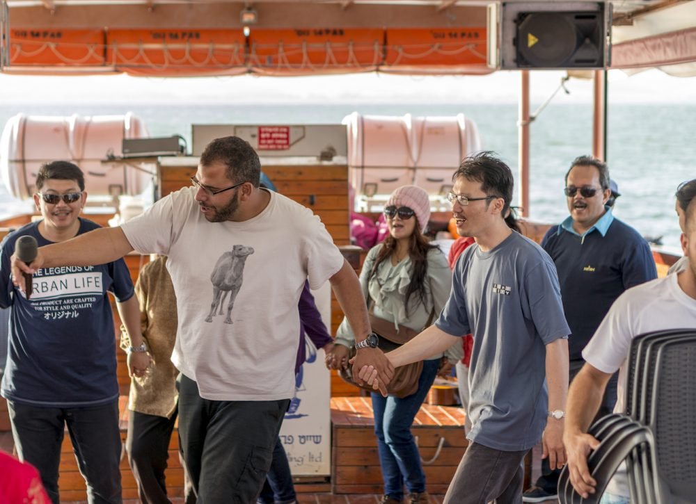 Worship boat TIberias Lake