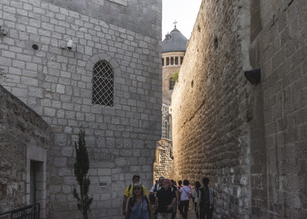 On our way to King David Tomb Jerusalem