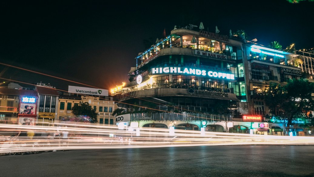 Highlands Coffee Hanoi Long Exposure