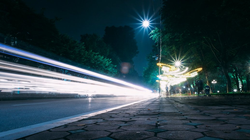 Long Exposure Near Hoan Kiem Lake