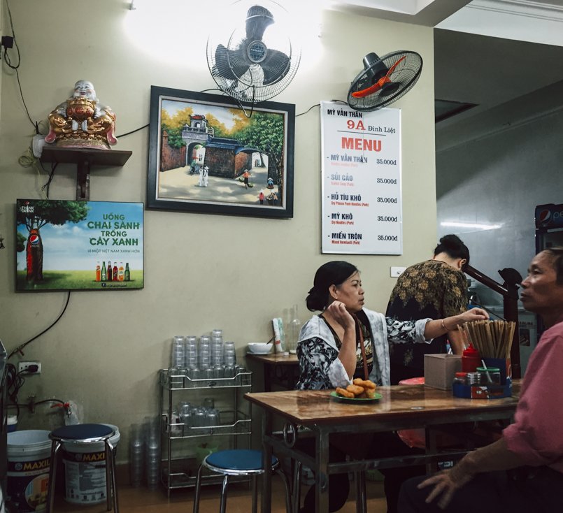 Eating in Hanoi